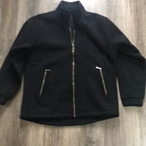 Hammer Springs mens wool L coat jacket black